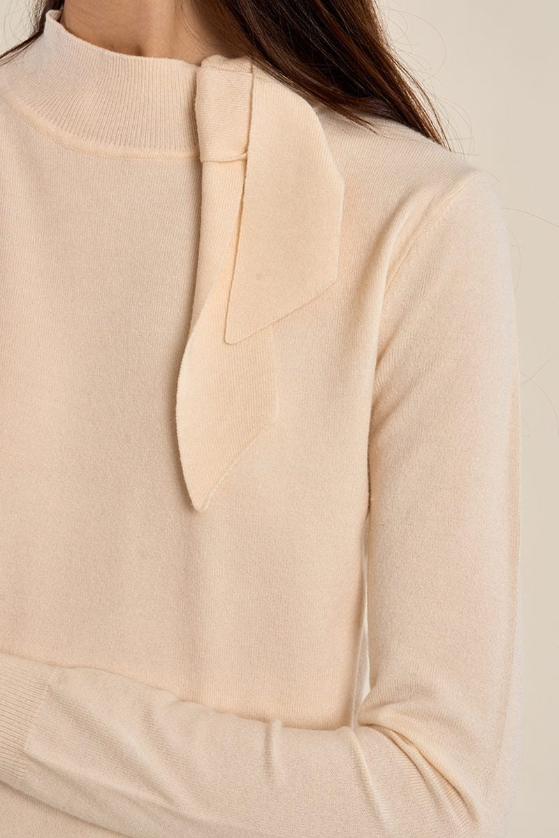Jersey de mujer crudo de Molly Bracken, detalle del tejido