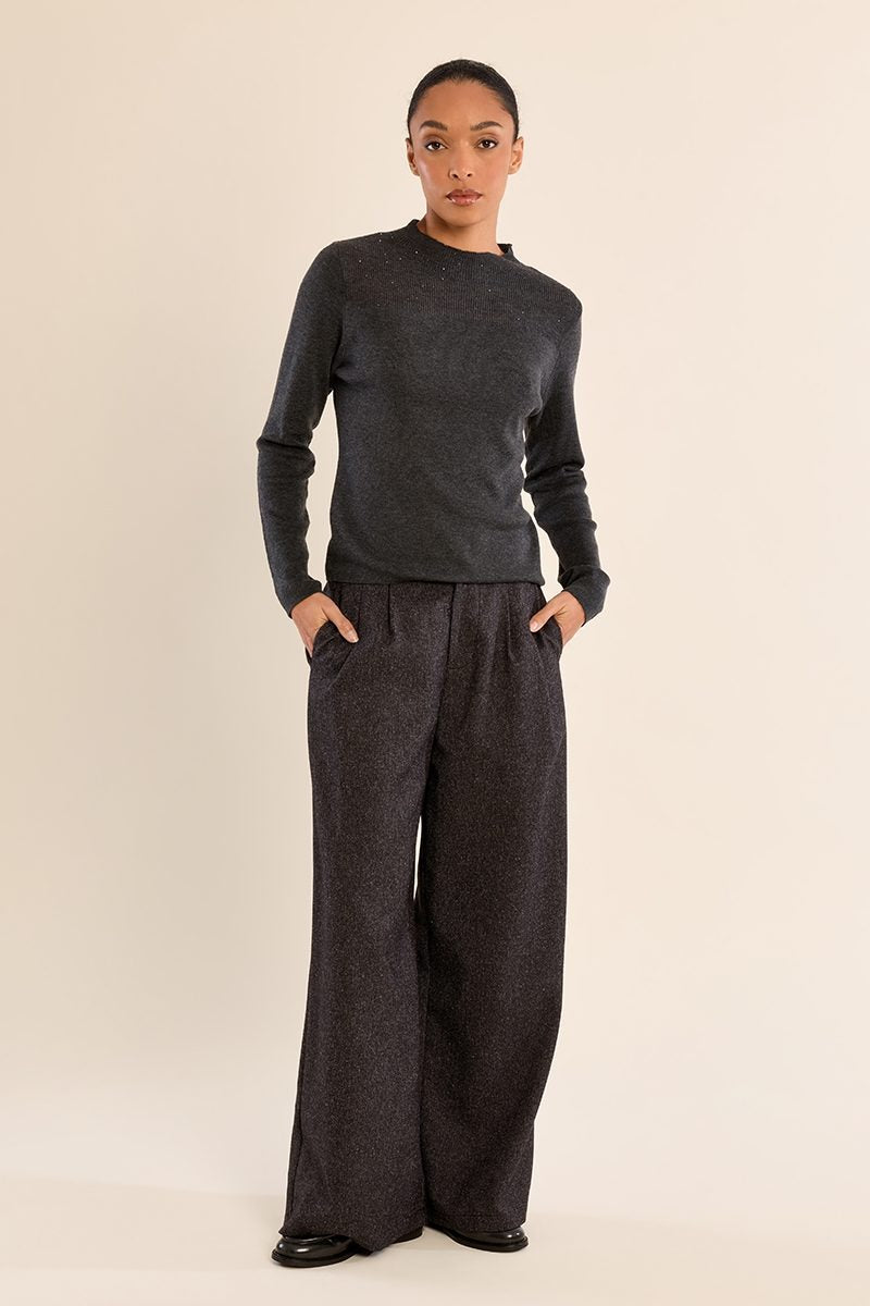 Jersey de mujer gris oscuro de Molly Bracken, cuerpo entero